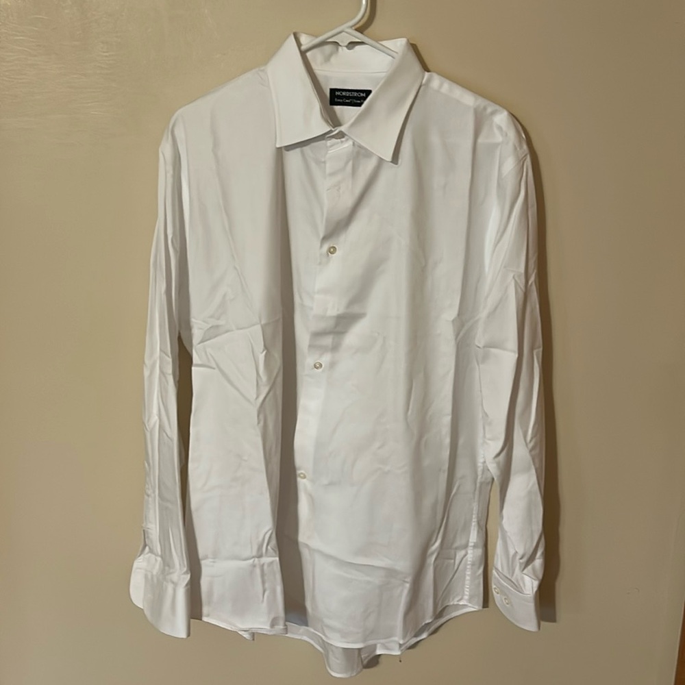 Nordstrom Easy Cate Trim Fit Men’s Dress Shirt Size 17